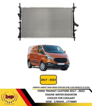 FORD TRANSIT CUSTOM 2017 - 2023 ENGINE COOLANT WATER RADIATOR 1789645 1776889